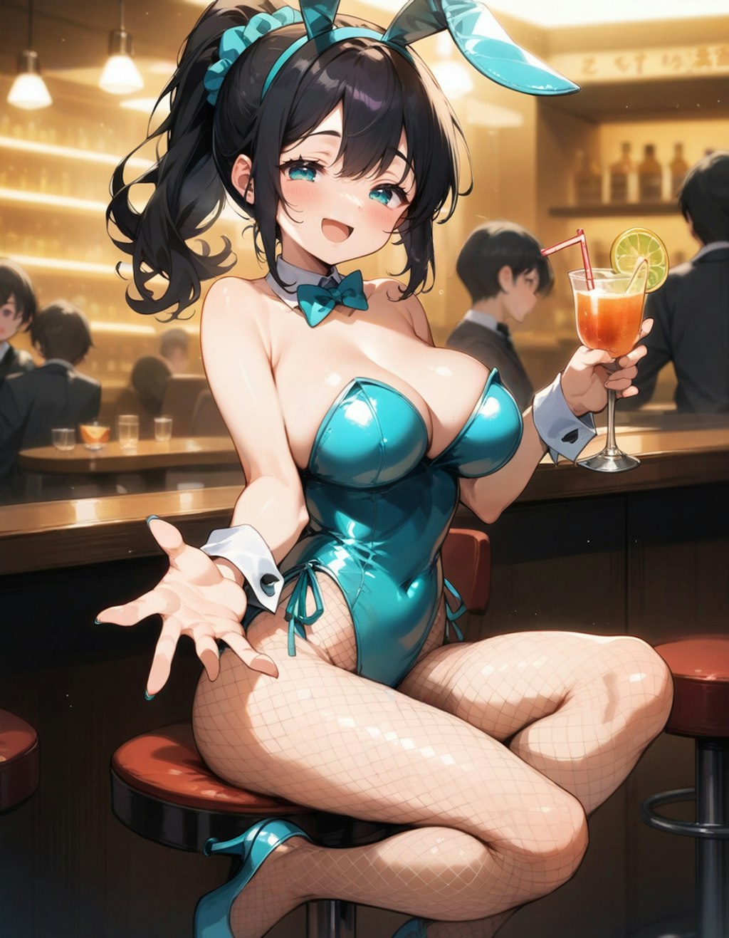 こっちで一緒に飲も♪