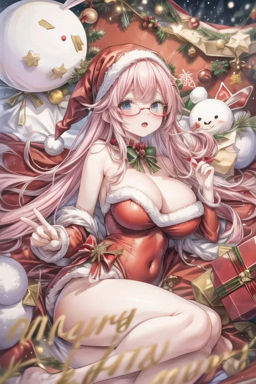 クリスマス兎娘【フォロワー300人達成記念】