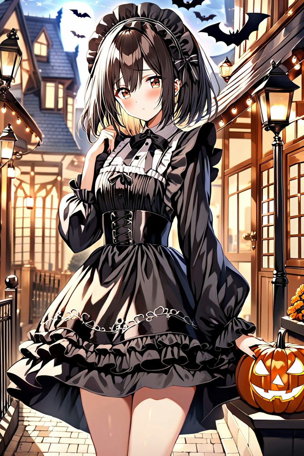 みっちゃん　コスプレハロウィン　ロリータドレス