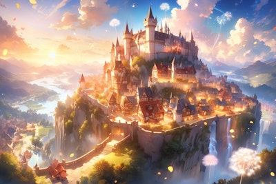 Castle in the Sky⭐️a dream come true | の人気AIイラスト・グラビア