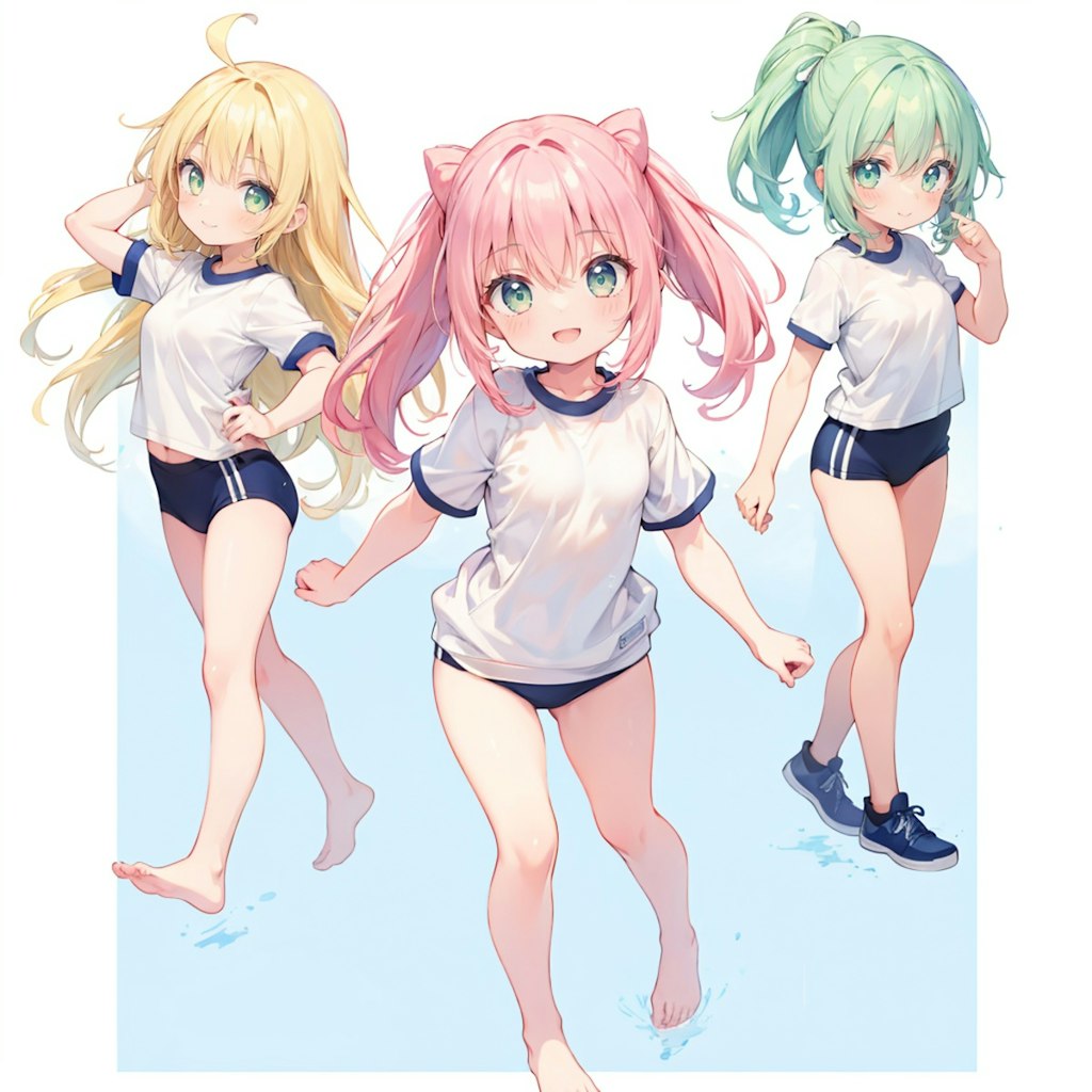 体操服ブルマ×3人組３