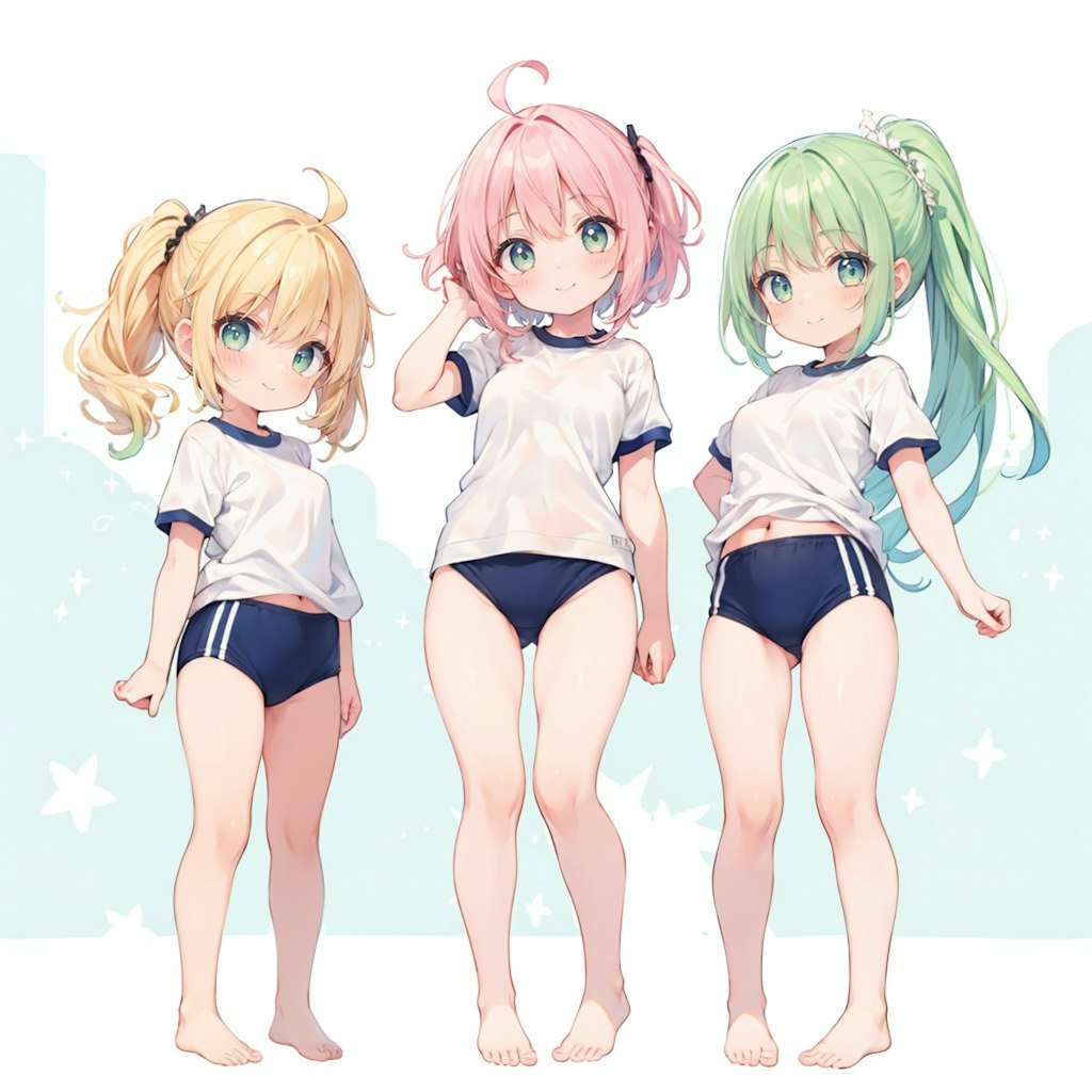 体操服ブルマ×3人組３