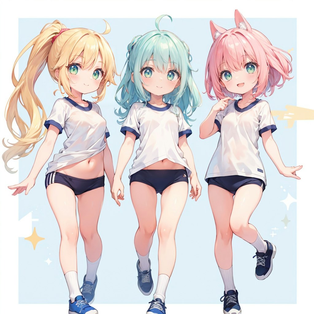 体操服ブルマ×3人組３