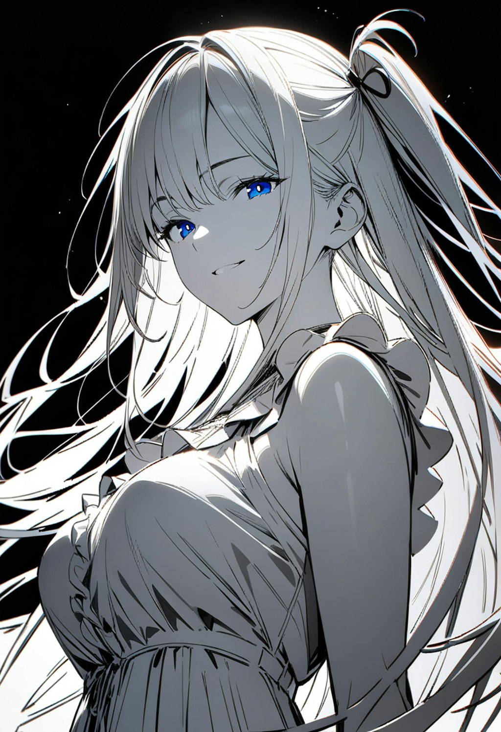 Blue Eyes White Hair