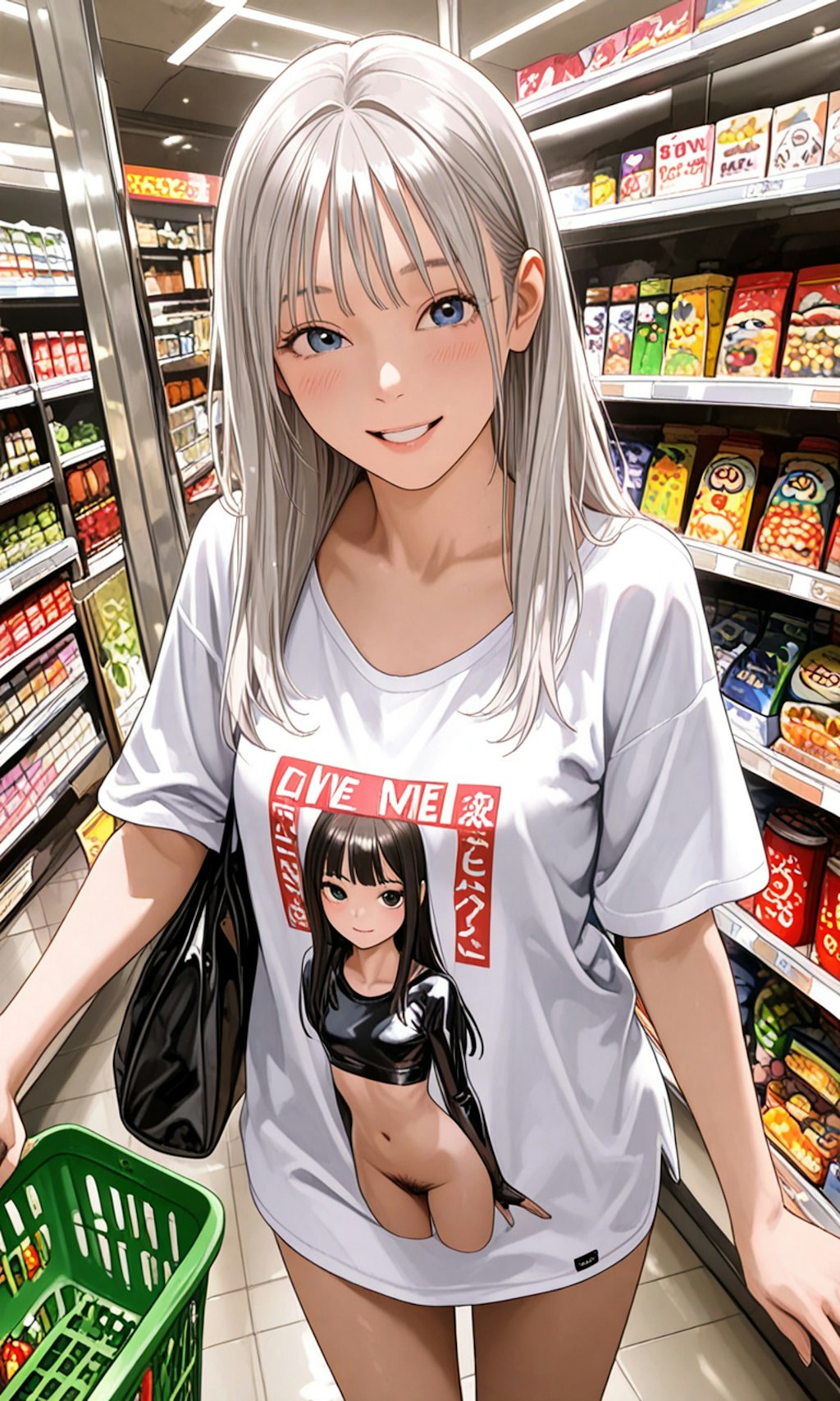 姉をTシャツ1枚で買い物に連れ出してみた！
