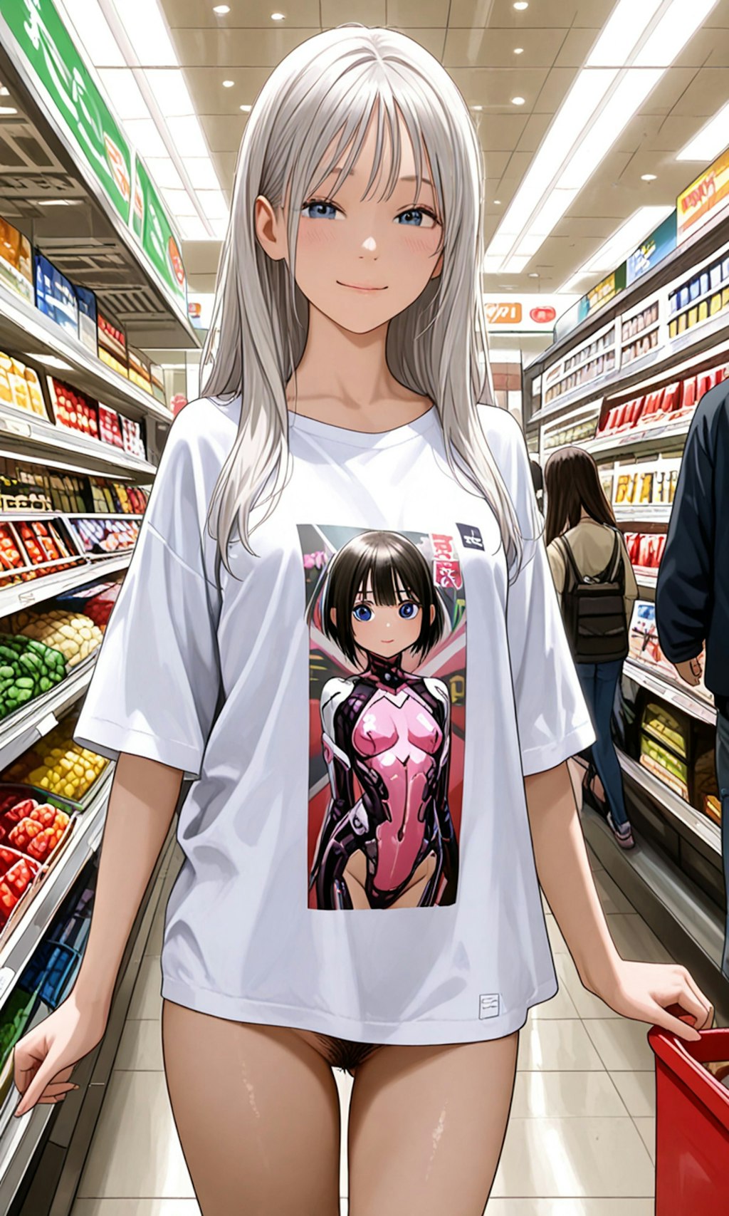 姉をTシャツ1枚で買い物に連れ出してみた！