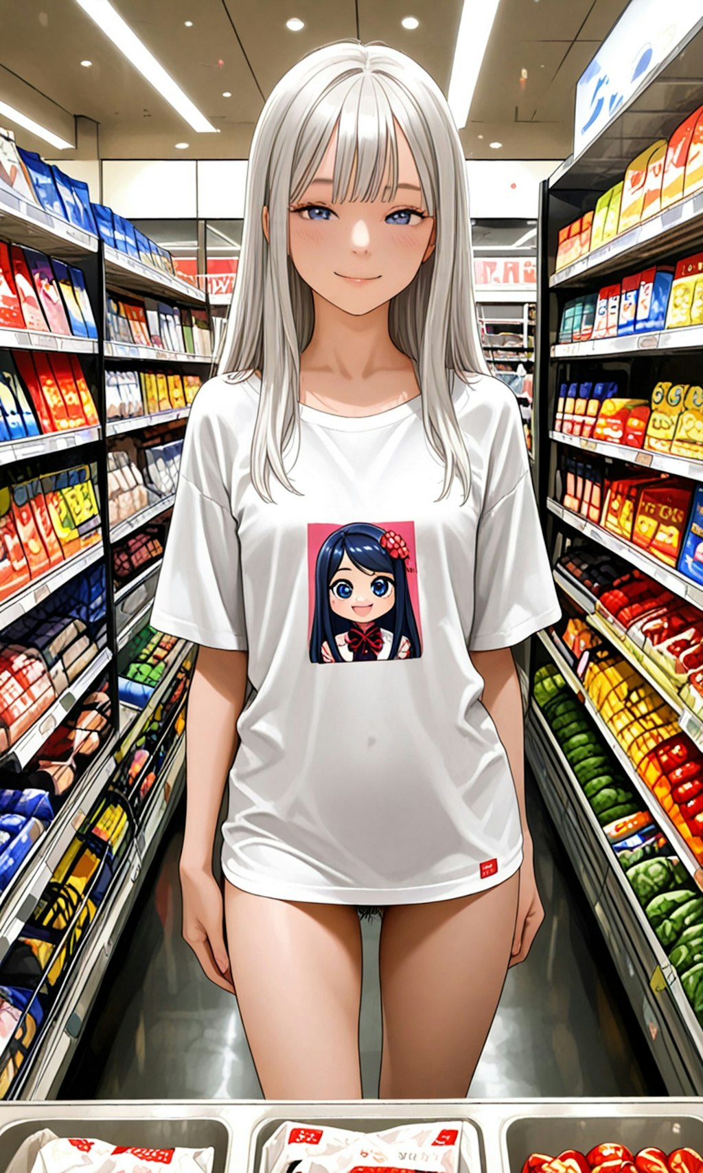 姉をTシャツ1枚で買い物に連れ出してみた！