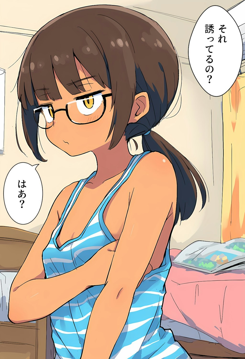誘っているわけではないお姉さんです