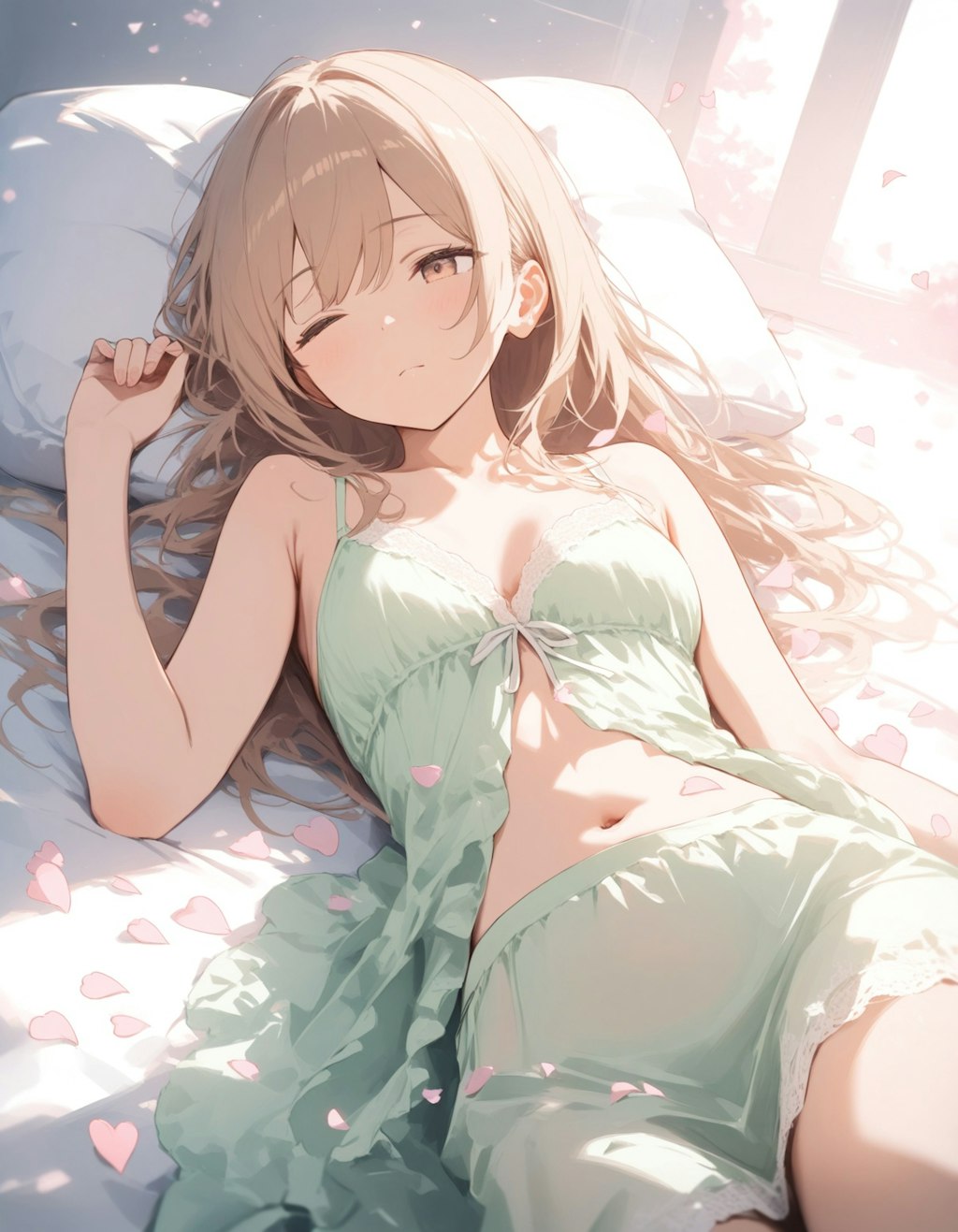 waking up