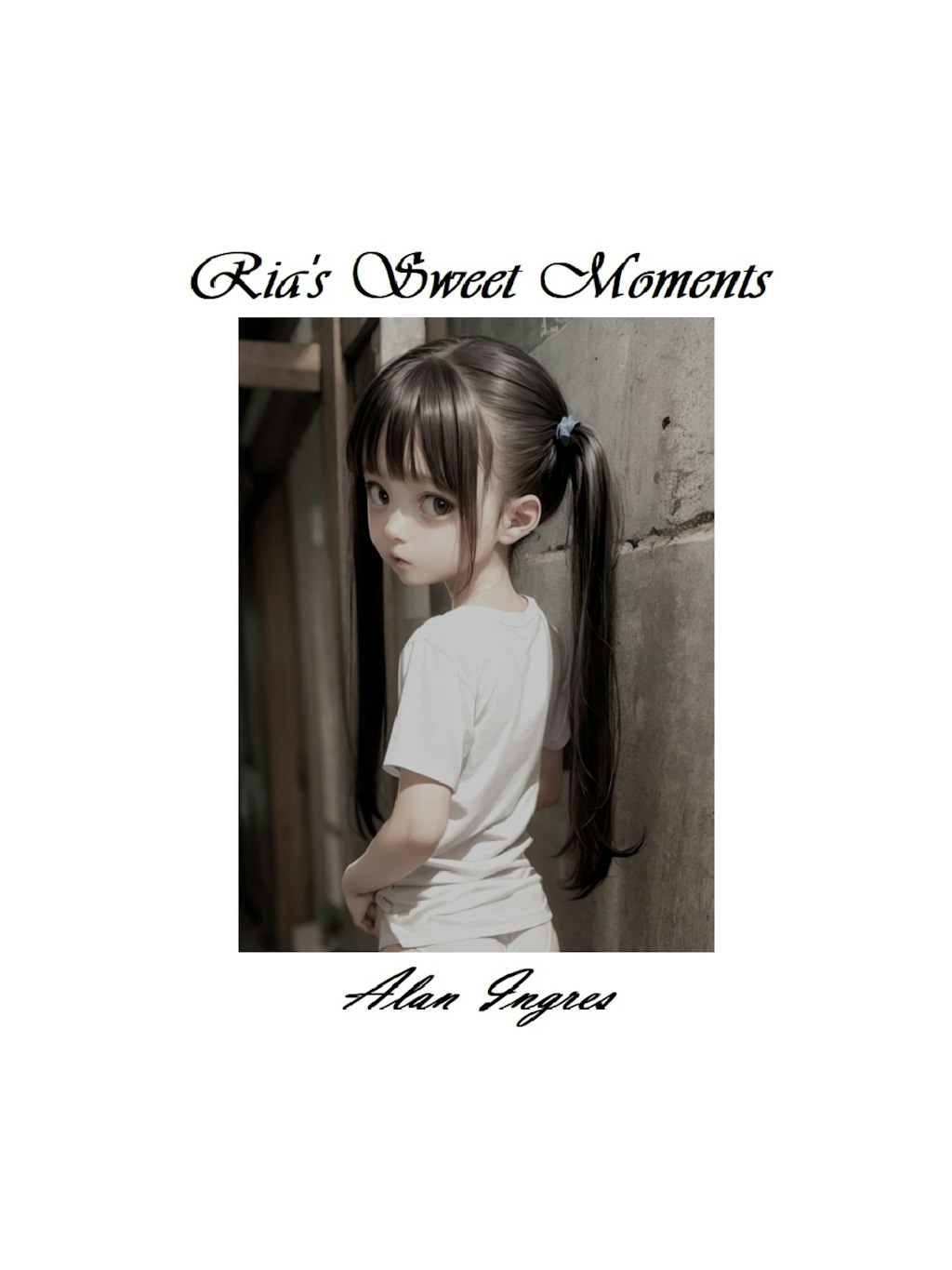 作品集『Ria's Sweet Moments』より表紙と1ページ目(メンバーシップのサンプル)