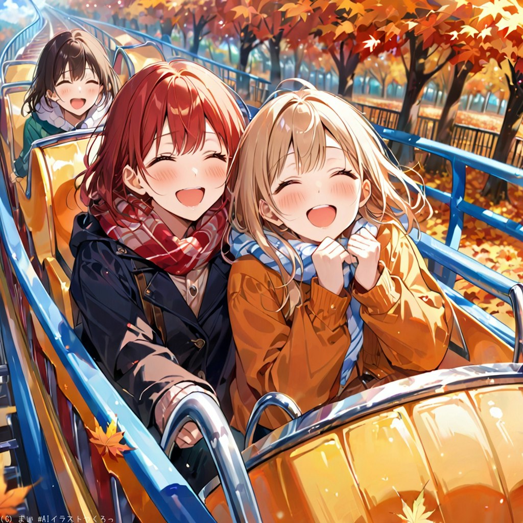 11月の遊園地