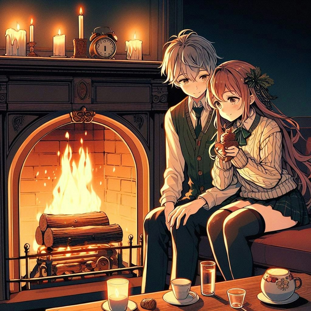 暖炉と恋人♥その2(7枚)