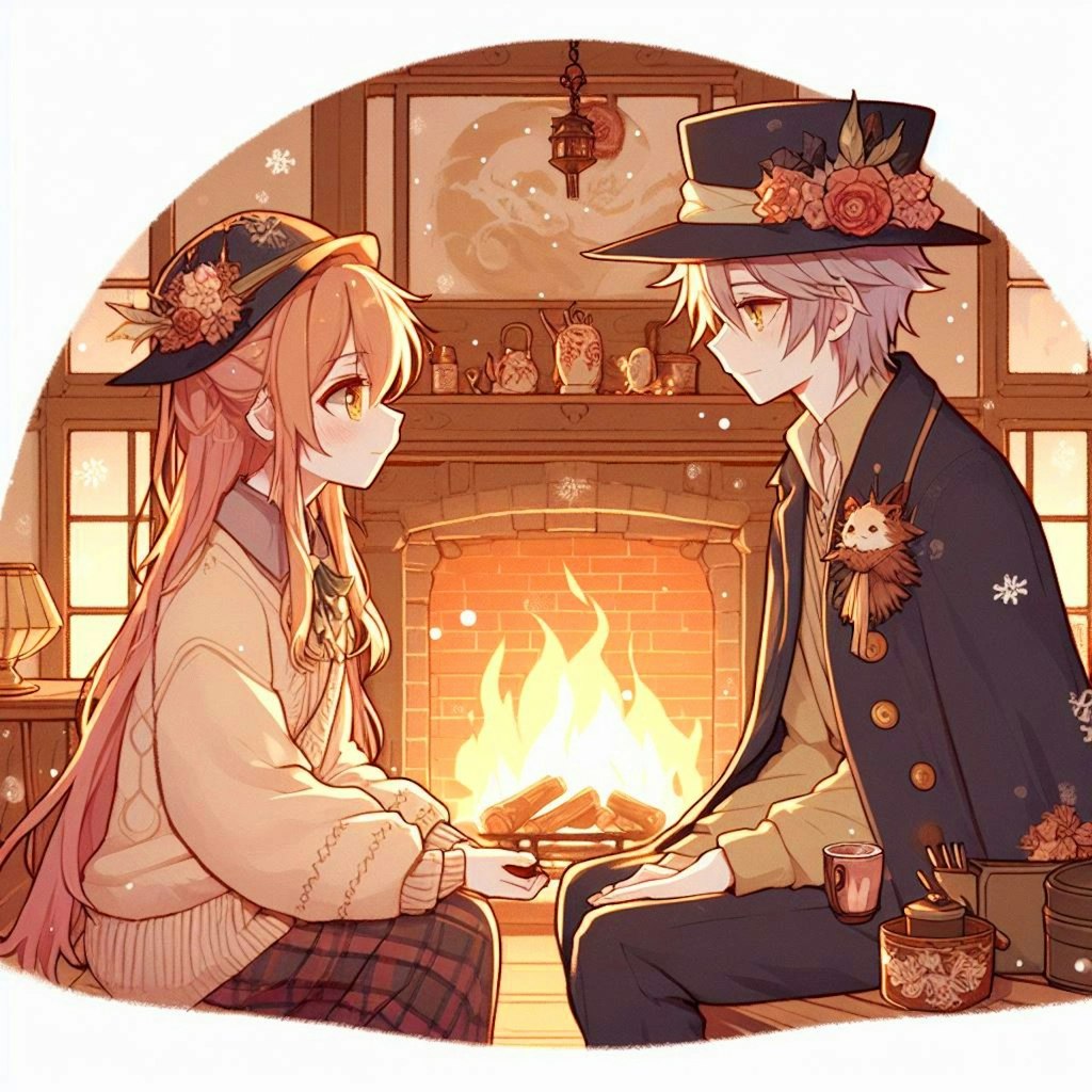 暖炉と恋人♥その2(7枚)