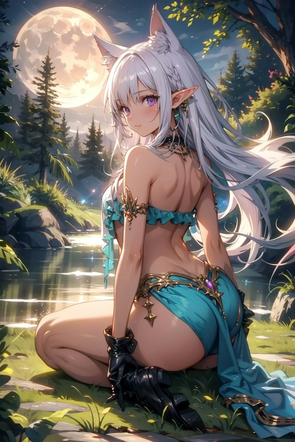 月夜とエルフ