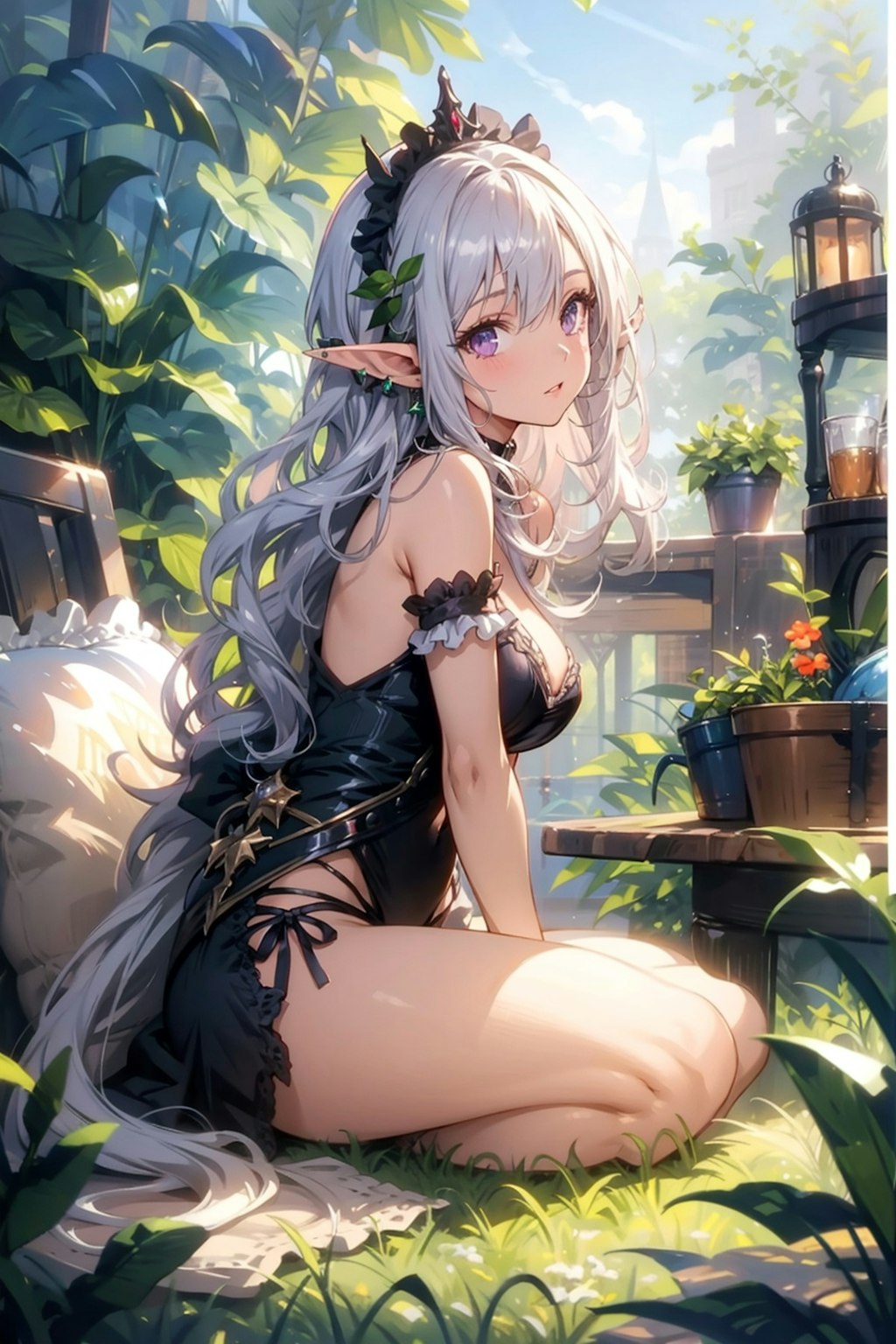 月夜とエルフ