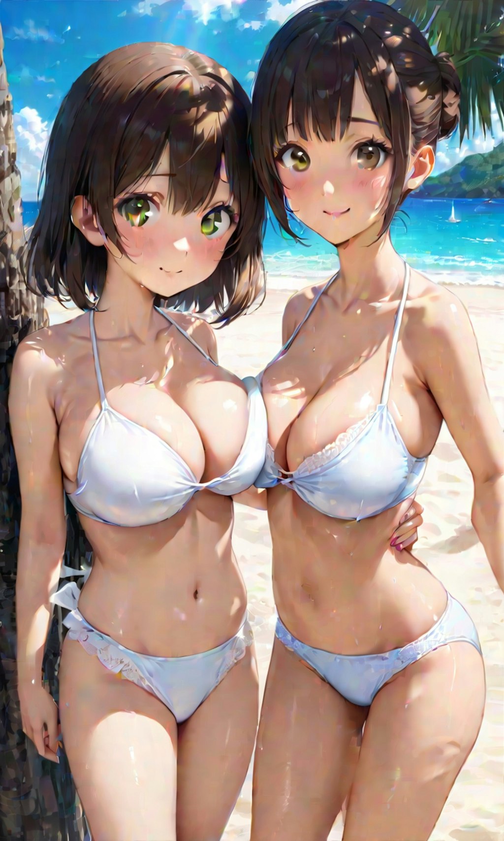 水着と女子高校生と