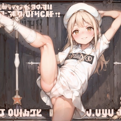 旧ソ連風の少女のポスター