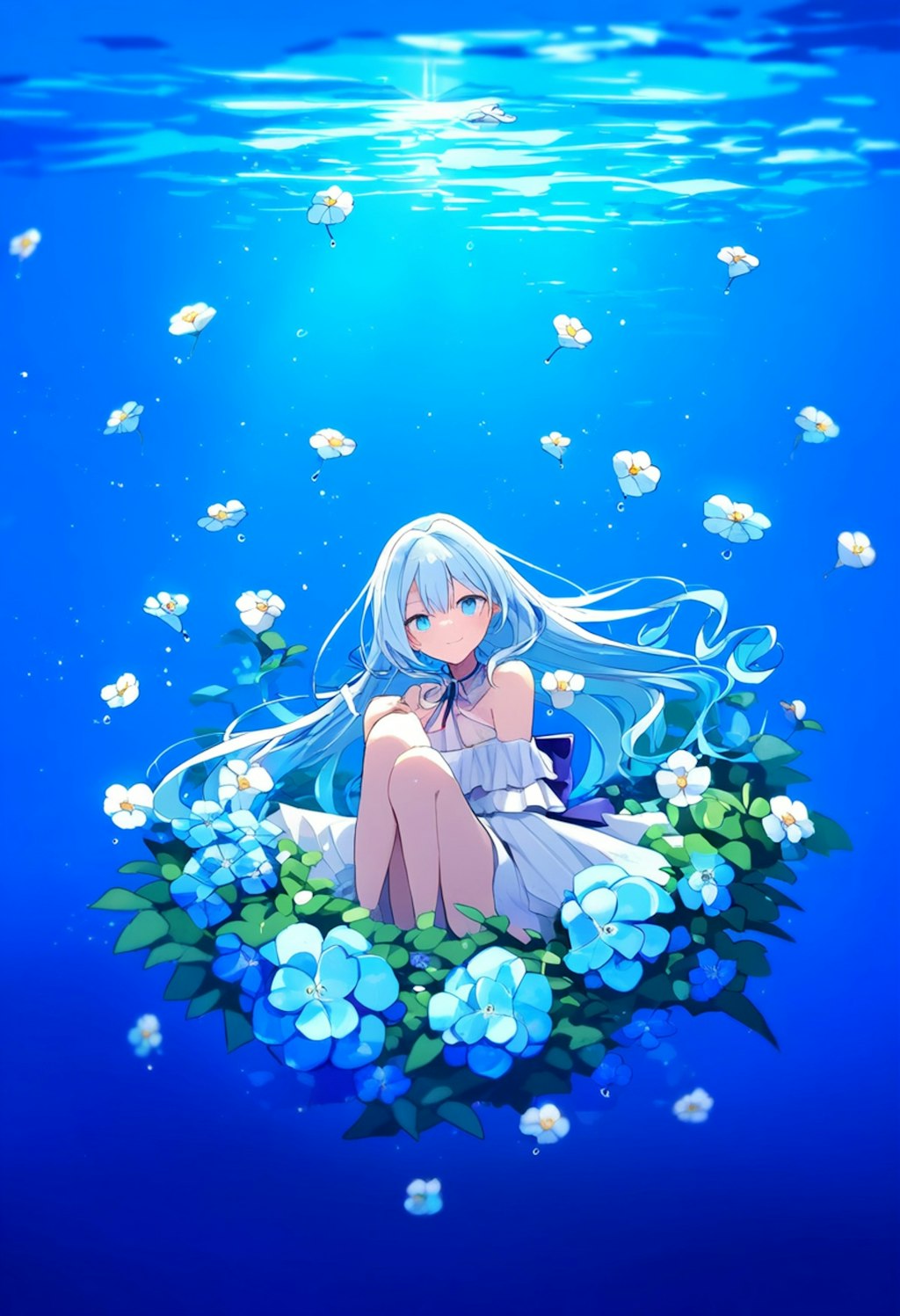 水中の少女