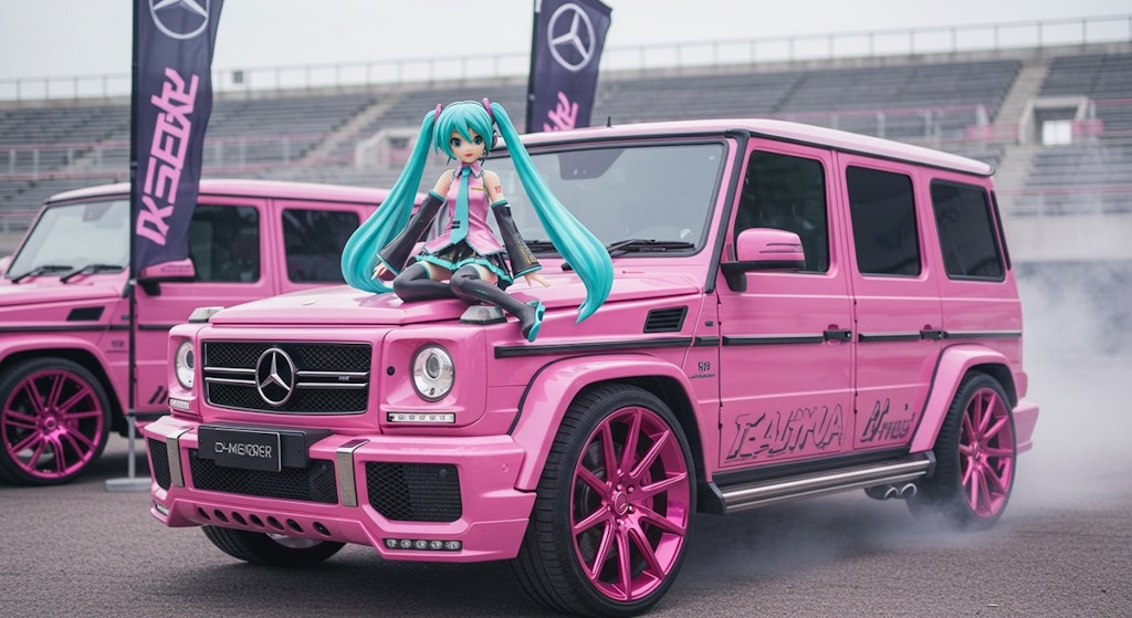 初音ミクとピンクG500L