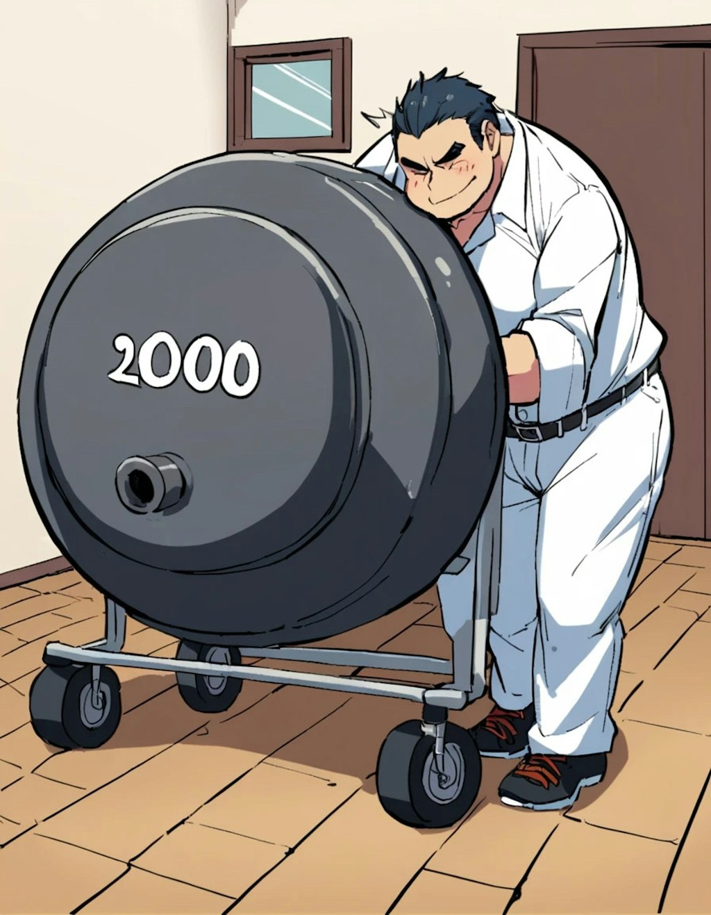 AnimagineXLの考える200kg