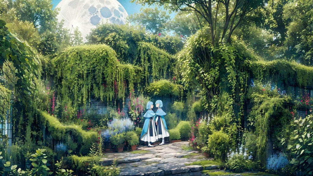 (2023/06/13)双星のエルフ、アネ&リルシス　in 王都植物園