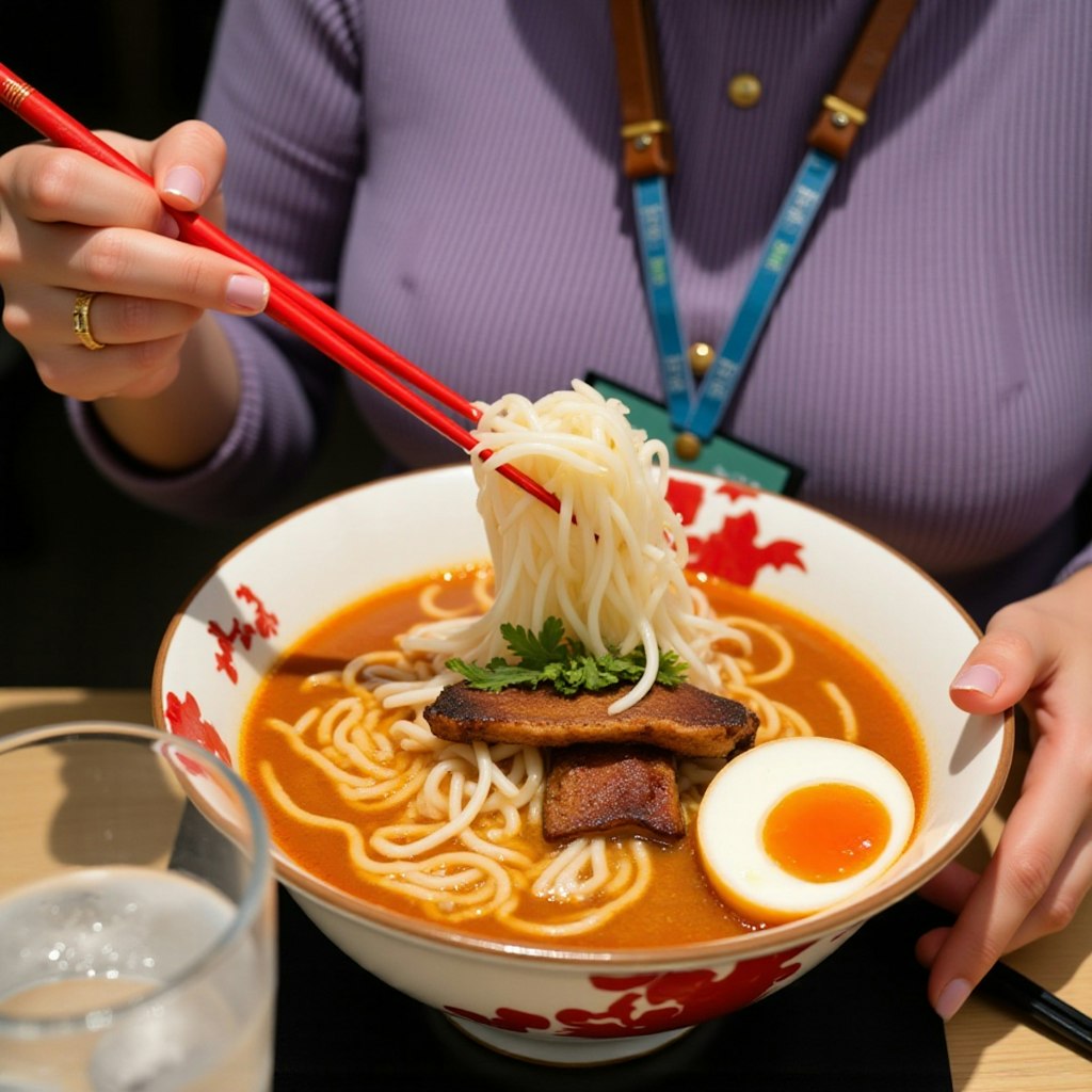 巨乳ニット ラーメン