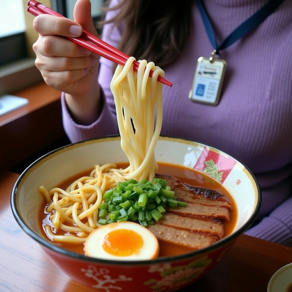 巨乳ニット ラーメン