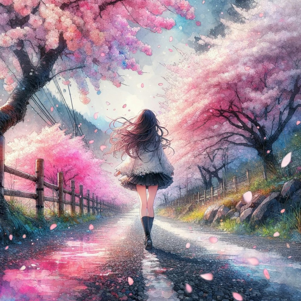 桜咲く