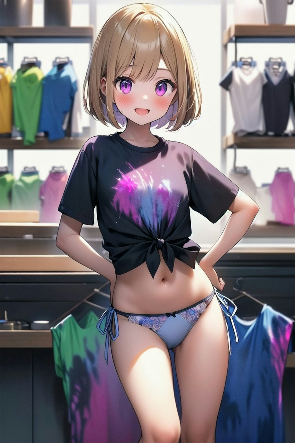 T-shirt(絞り染め)８枚