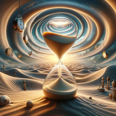 Timeless Paradox: The Infinite Hourglass.