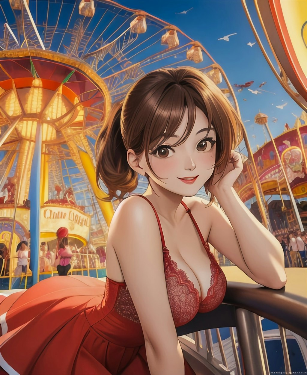 遊園地🎡デートポートコレクション💗三津さんですよー💗三十代巴ちゃんママ