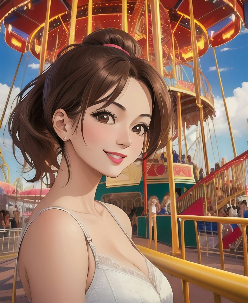 遊園地🎡デートポートコレクション💗三津さんですよー💗三十代巴ちゃんママ