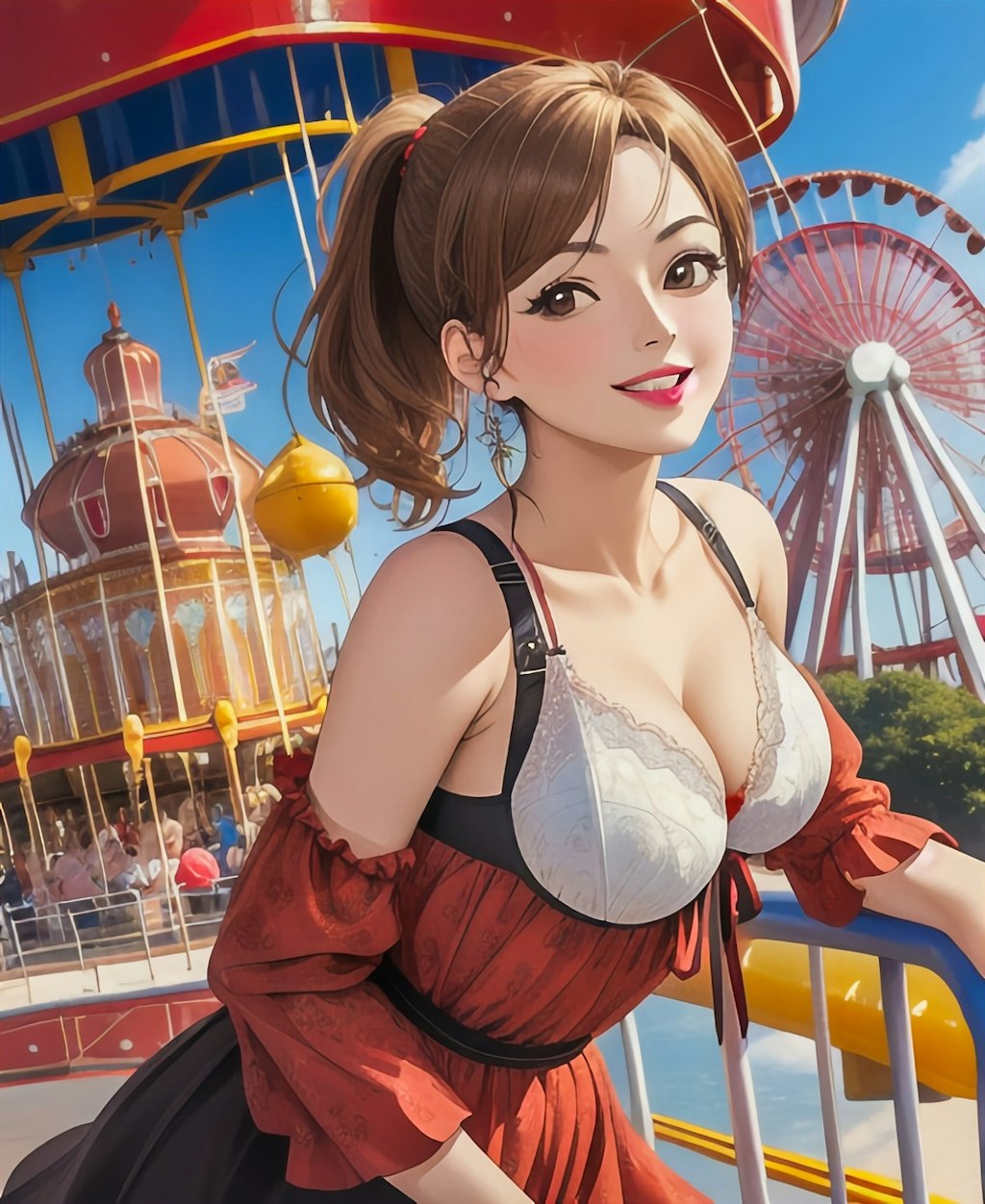 遊園地🎡デートポートコレクション💗三津さんですよー💗三十代巴ちゃんママ