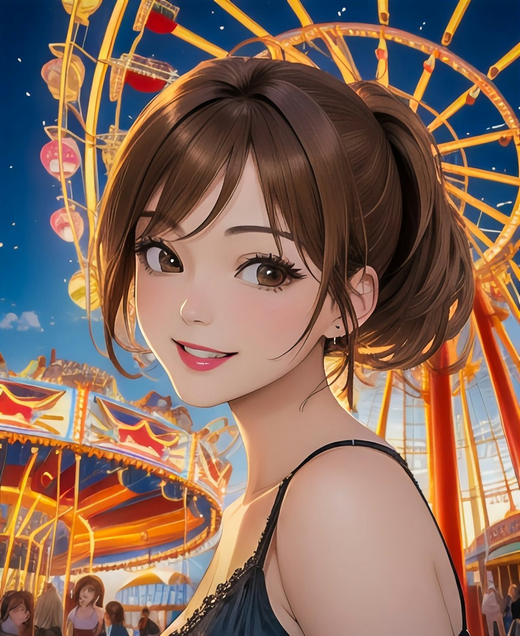 遊園地🎡デートポートコレクション💗三津さんですよー💗三十代巴ちゃんママ