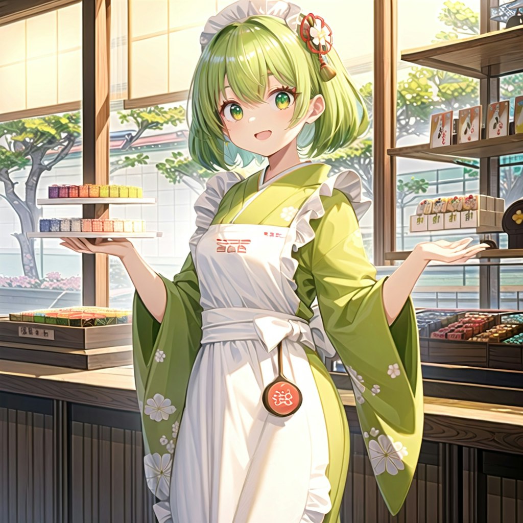 和菓子屋の看板娘