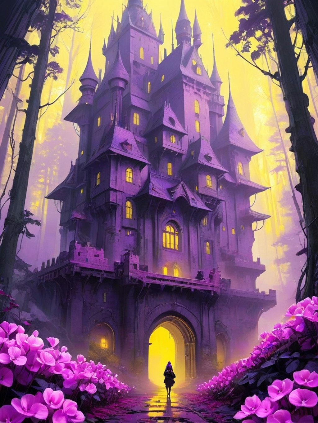 森の中の城