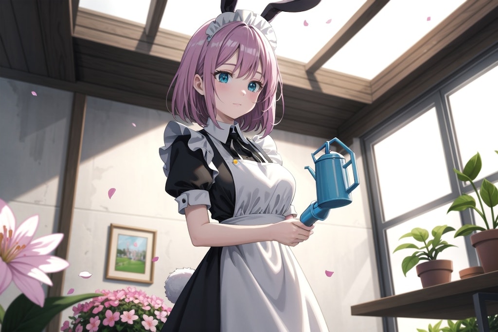 ちちぷい全モデルでうさみみのメイドさん
