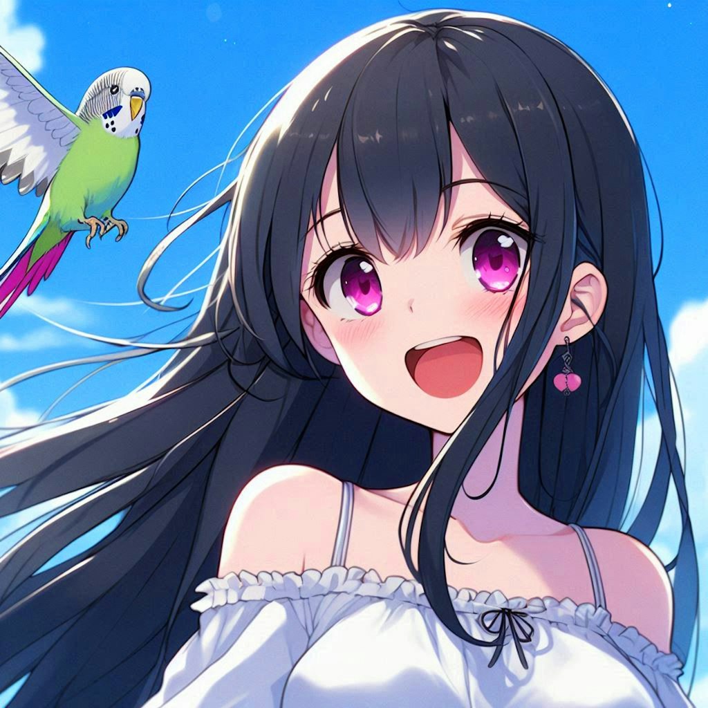 ペットのインコと、うちの子♥その1-1(12枚)