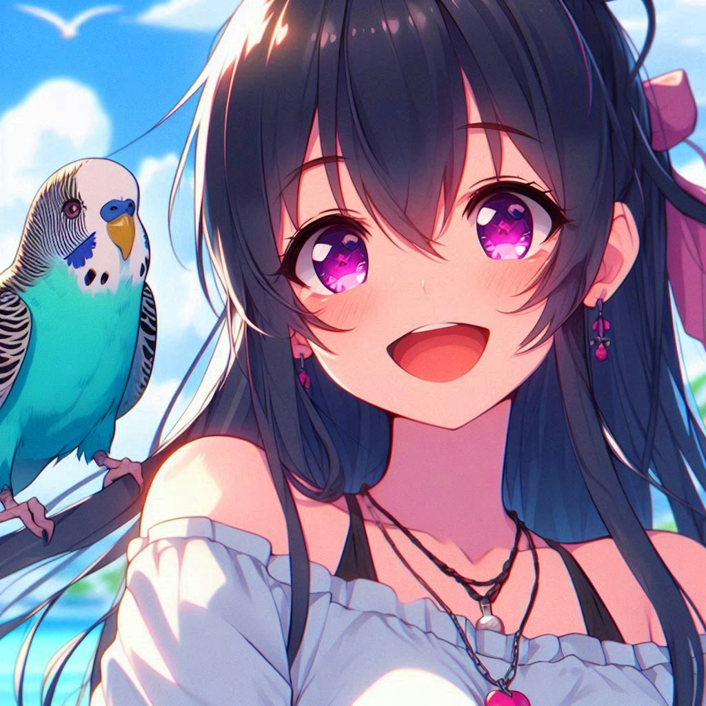 ペットのインコと、うちの子♥その1-1(12枚)