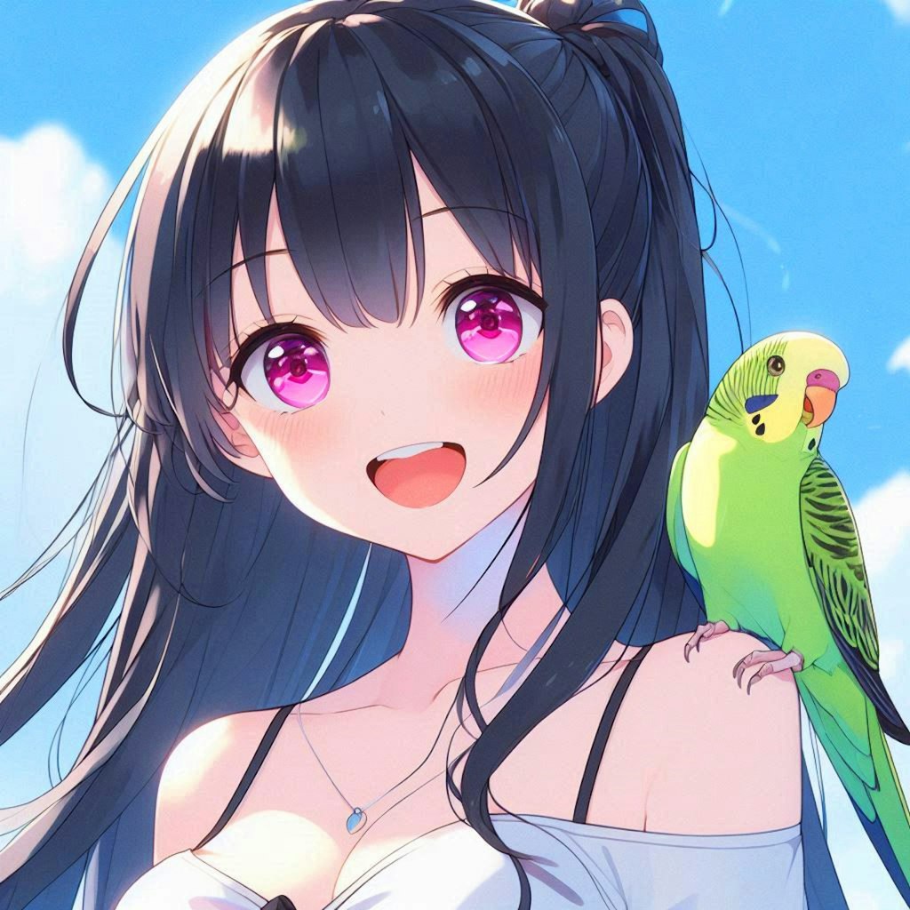 ペットのインコと、うちの子♥その1-1(12枚)