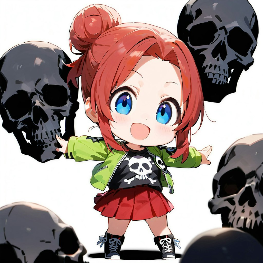 skull　少女