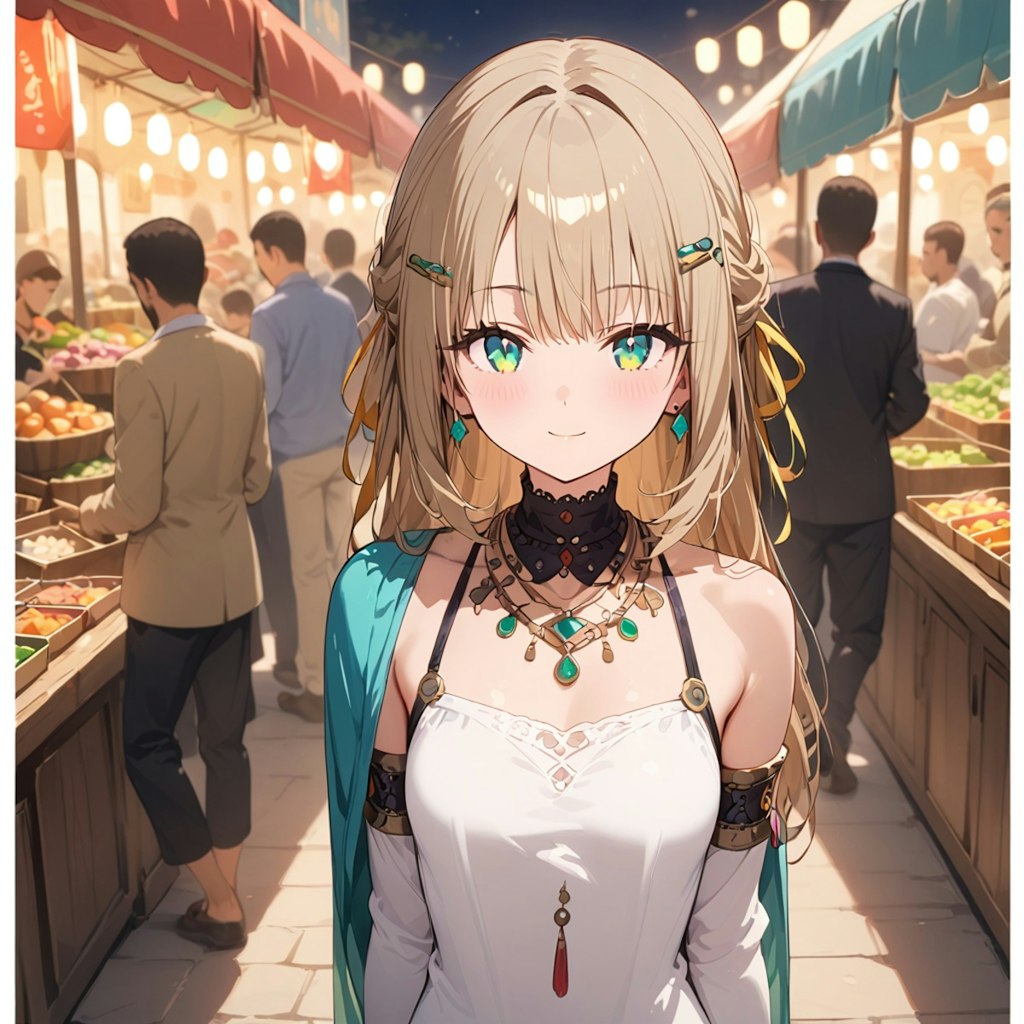 Girl in the market #2