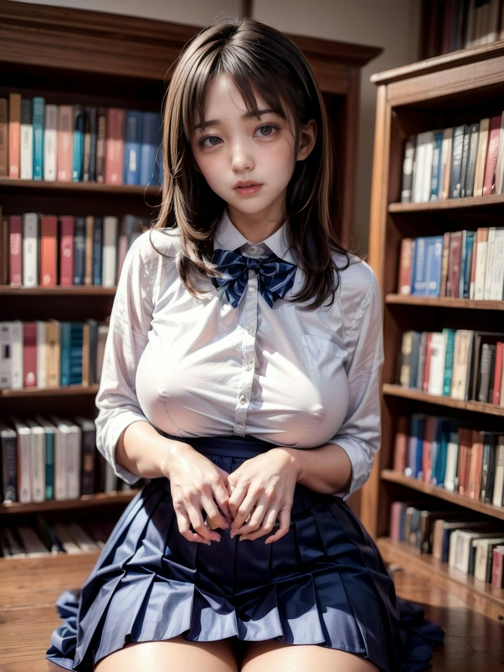 "学校の図書館で【R-15ver】"