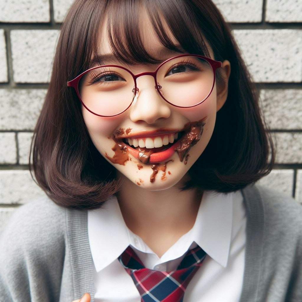 眼鏡女子 楓のチョコレートチャレンジ