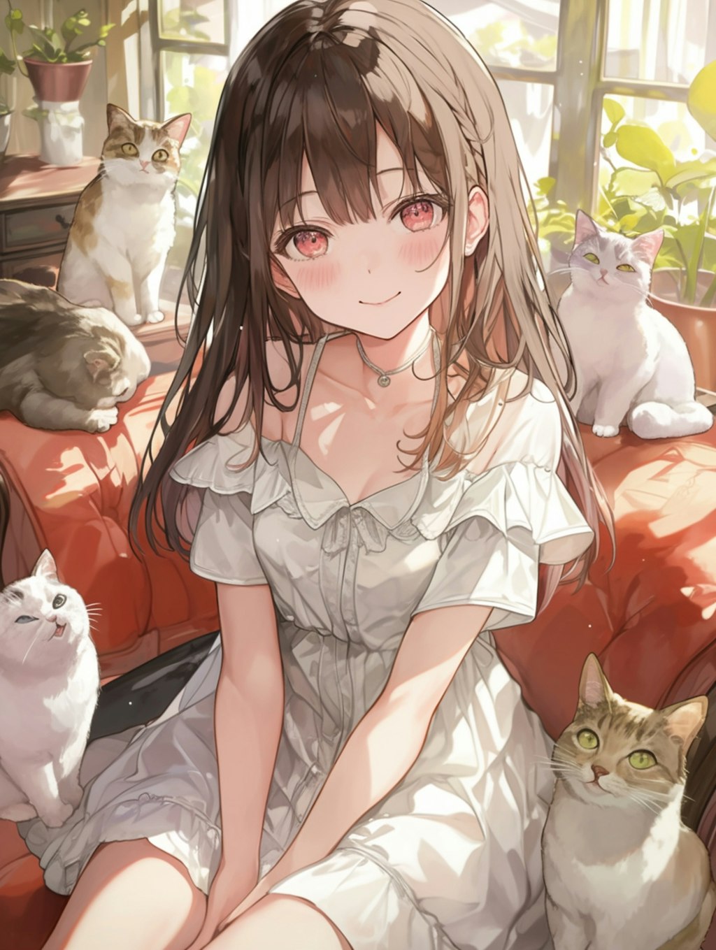 猫と女の子 pt2 cats and girl pt2