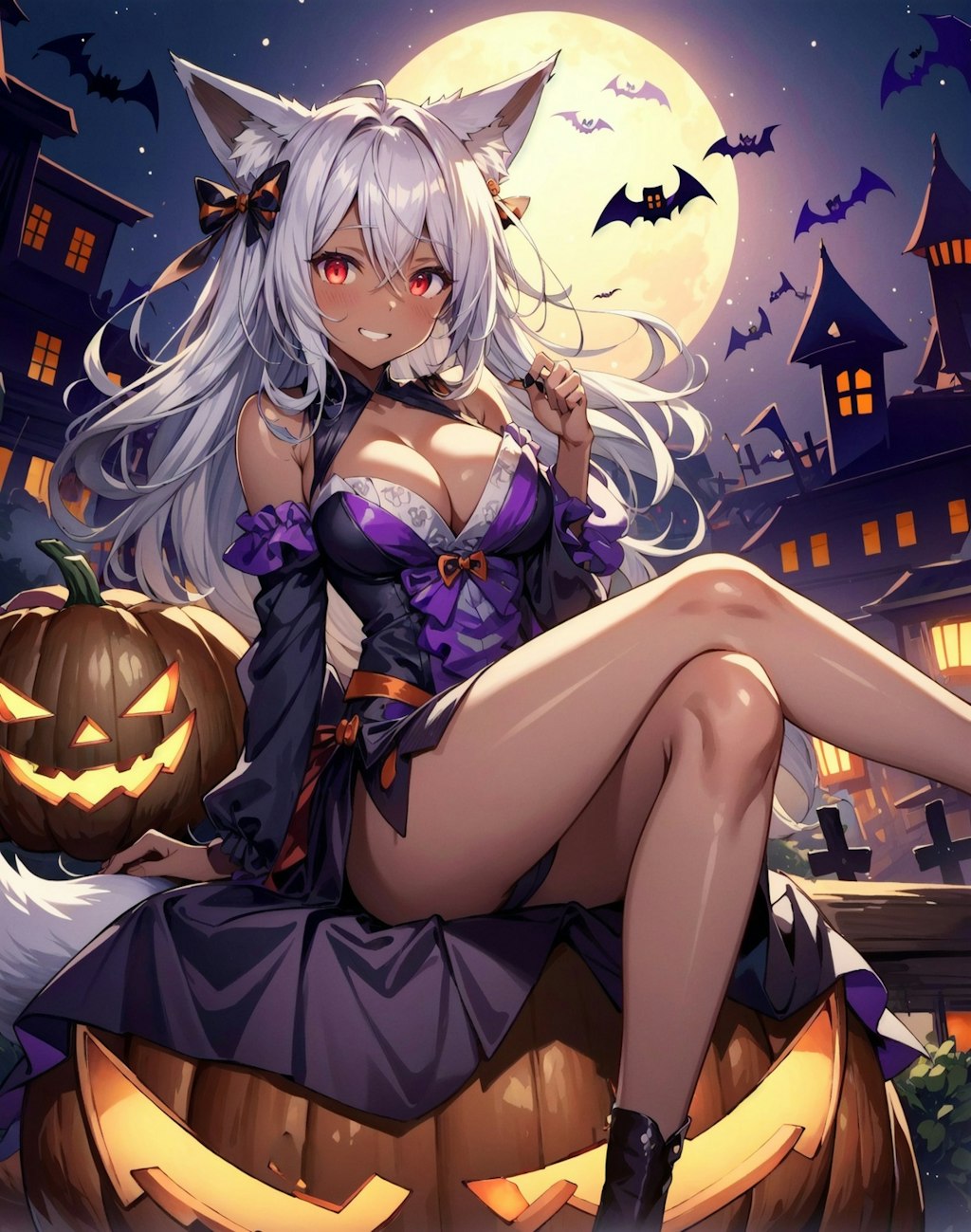 大人なハロウィン狐娘