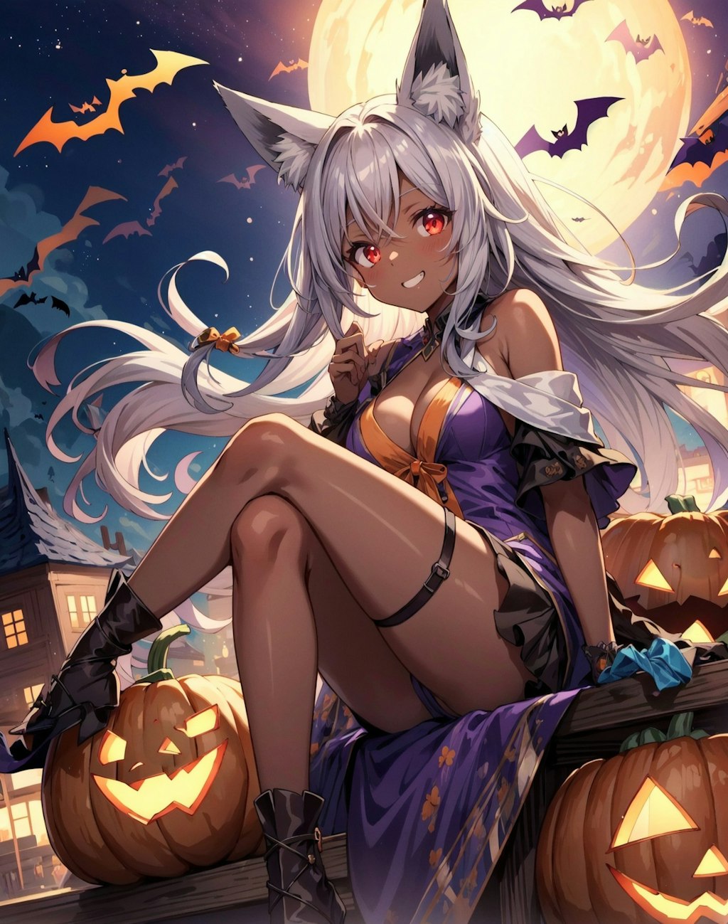 大人なハロウィン狐娘