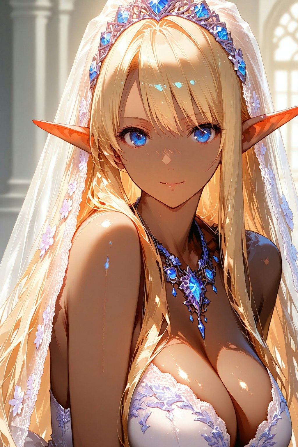 ちちぷいダークエルフ花嫁