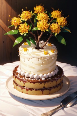 金木犀のケーキ