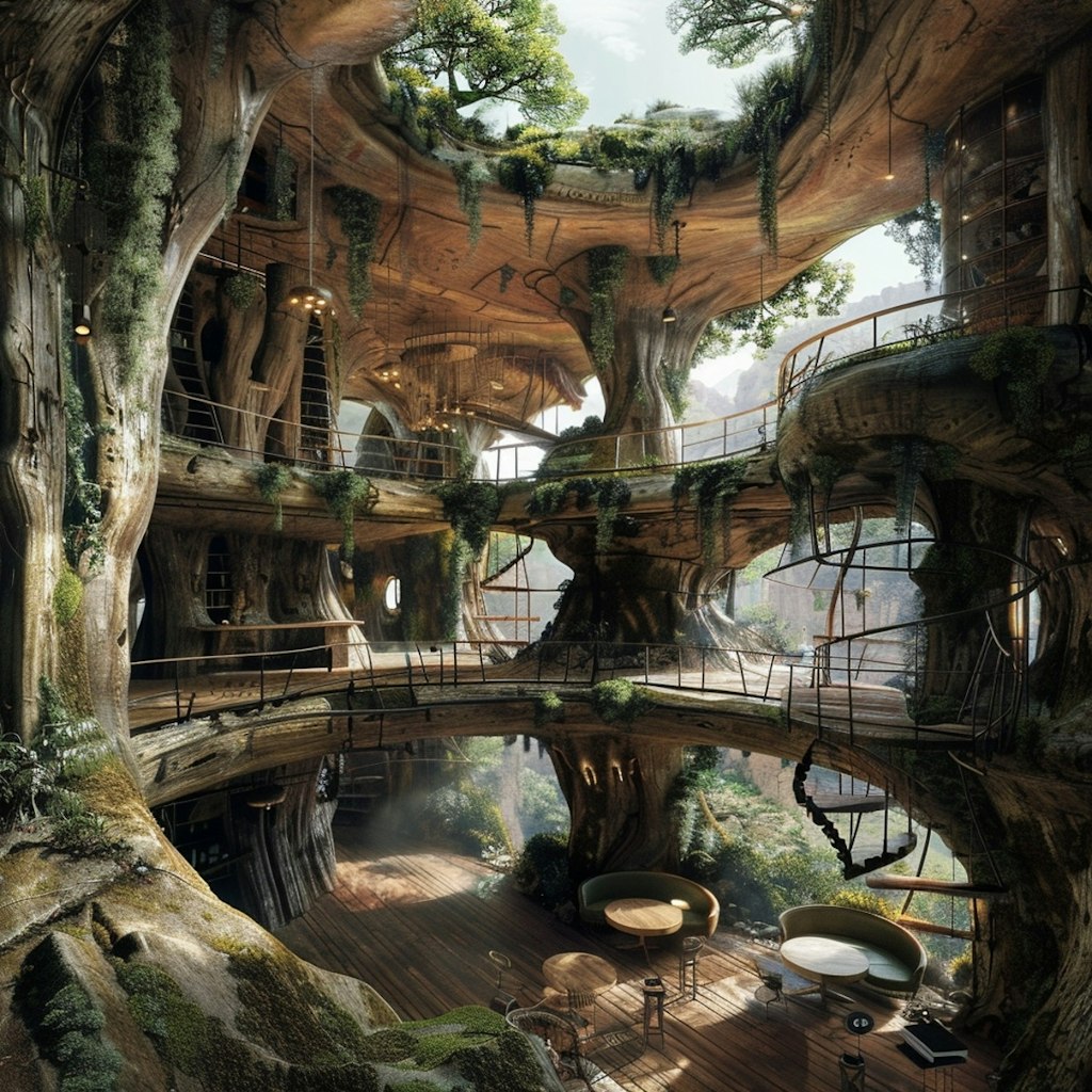 古代雨林都市 自然建築#12